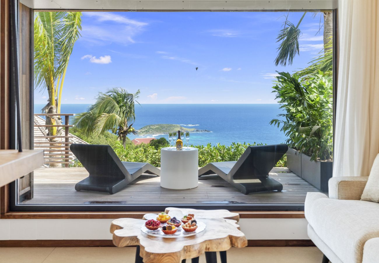 Bungalow à Saint Barthélemy - Sky - Ocean view villa with private plunge pool