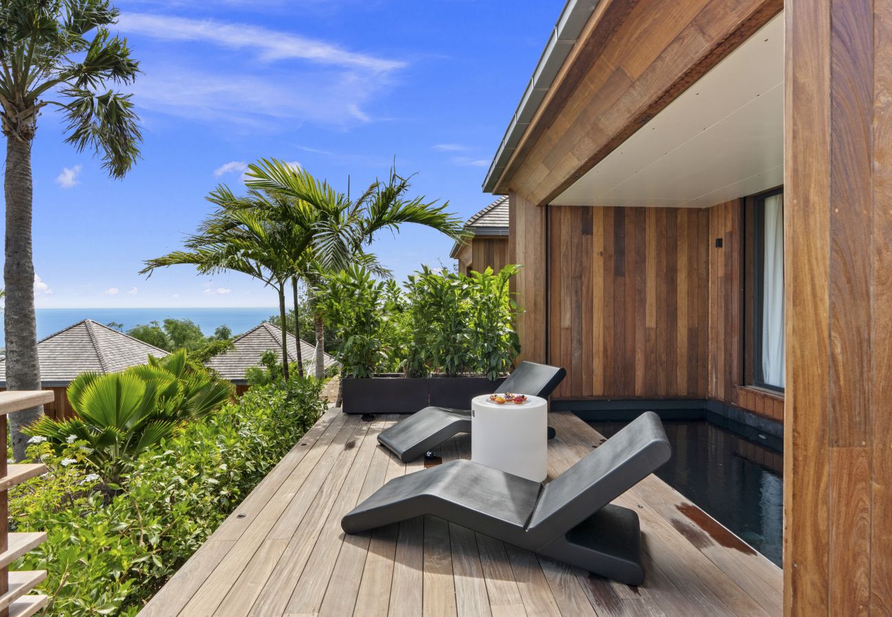 Bungalow à Saint Barthélemy - Sea - Ocean view villa with private pool
