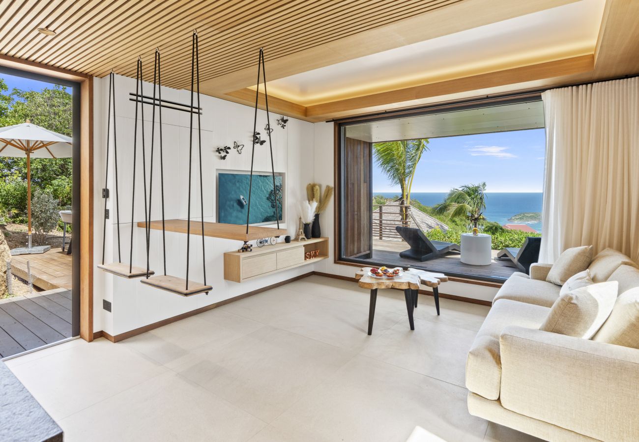 Bungalow à Saint Barthélemy - Sea - Ocean view villa with private pool
